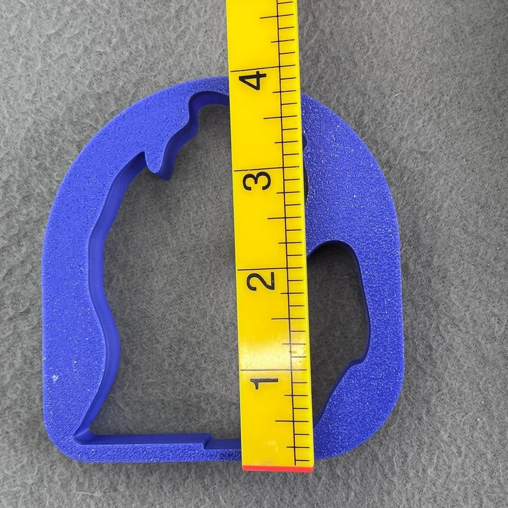Michigan Lower Peninsula Cookie Cutter Blue Plastic Mitten State Shape 3.5 Inch